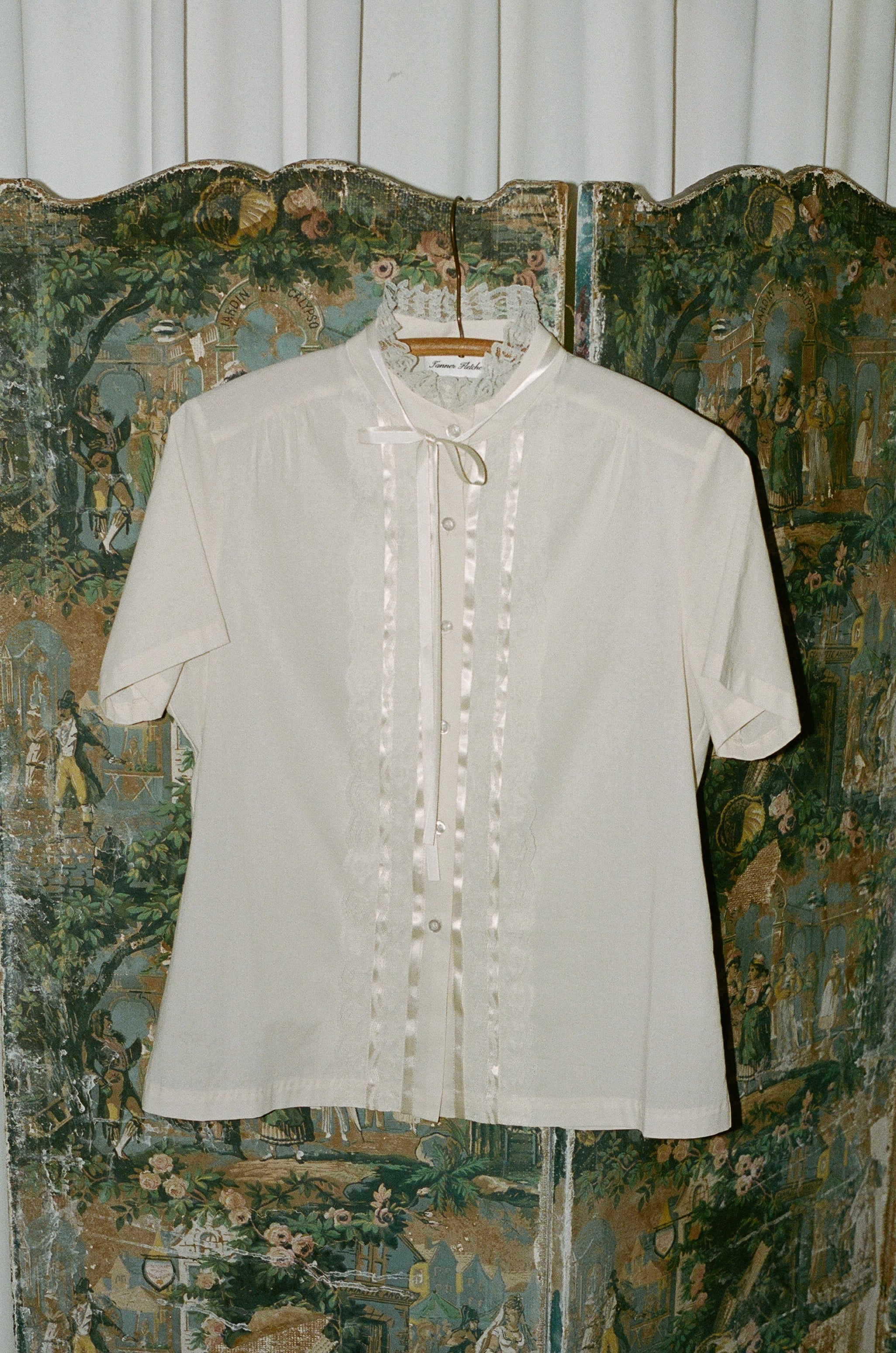 Corinna Lace Placket Shirt