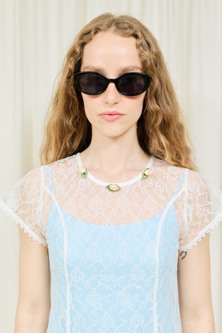 Frances Lace Layer Tee Dress