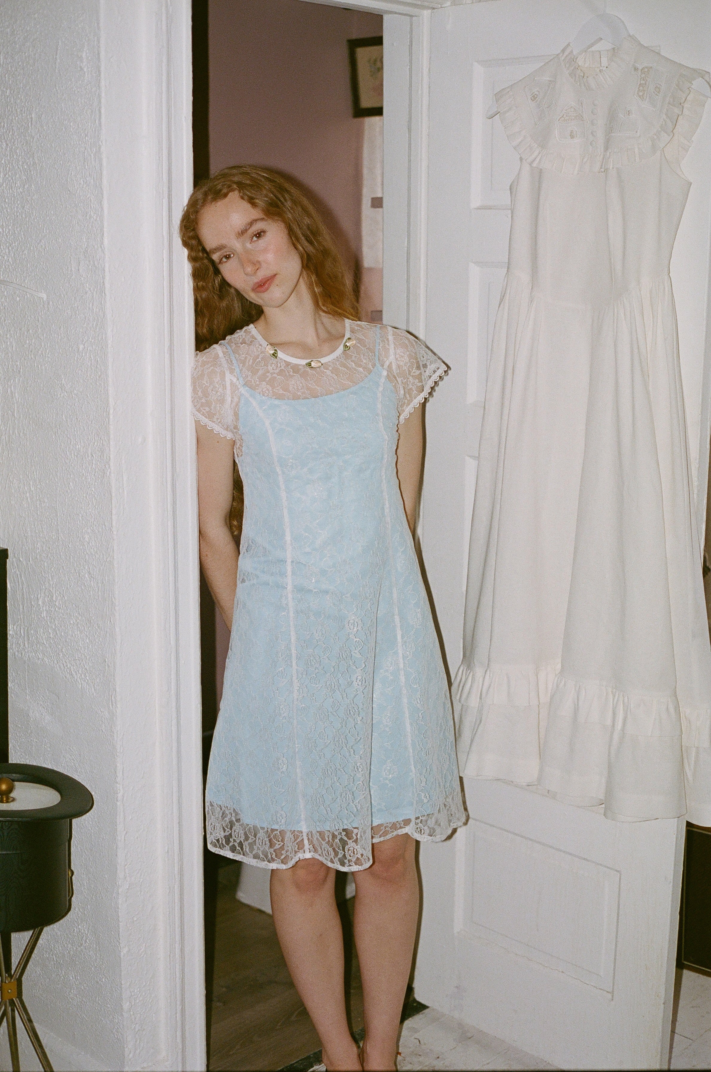 Frances Lace Layer Tee Dress