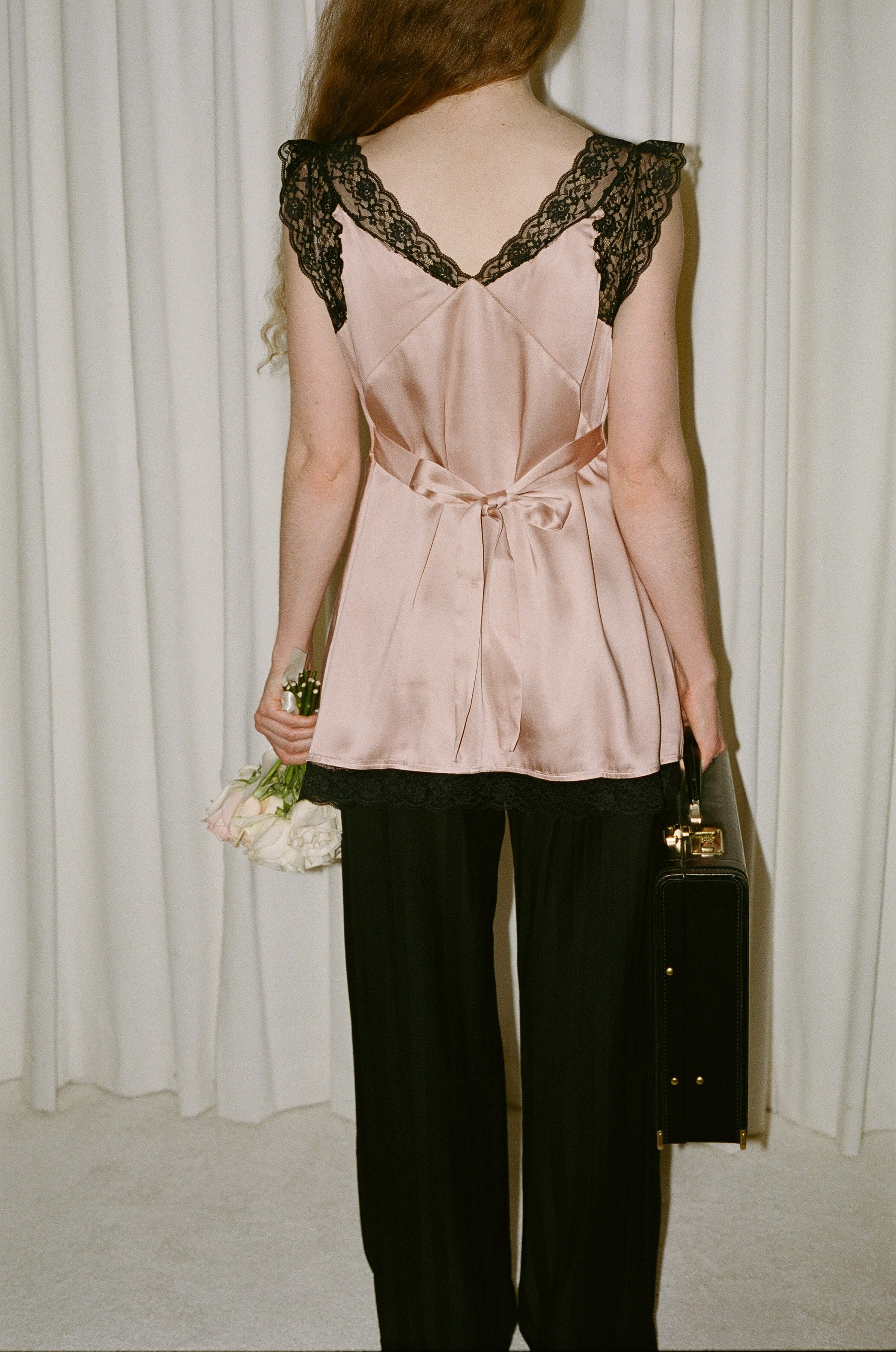 Irene Lace Trim Mini Dress/Camisole