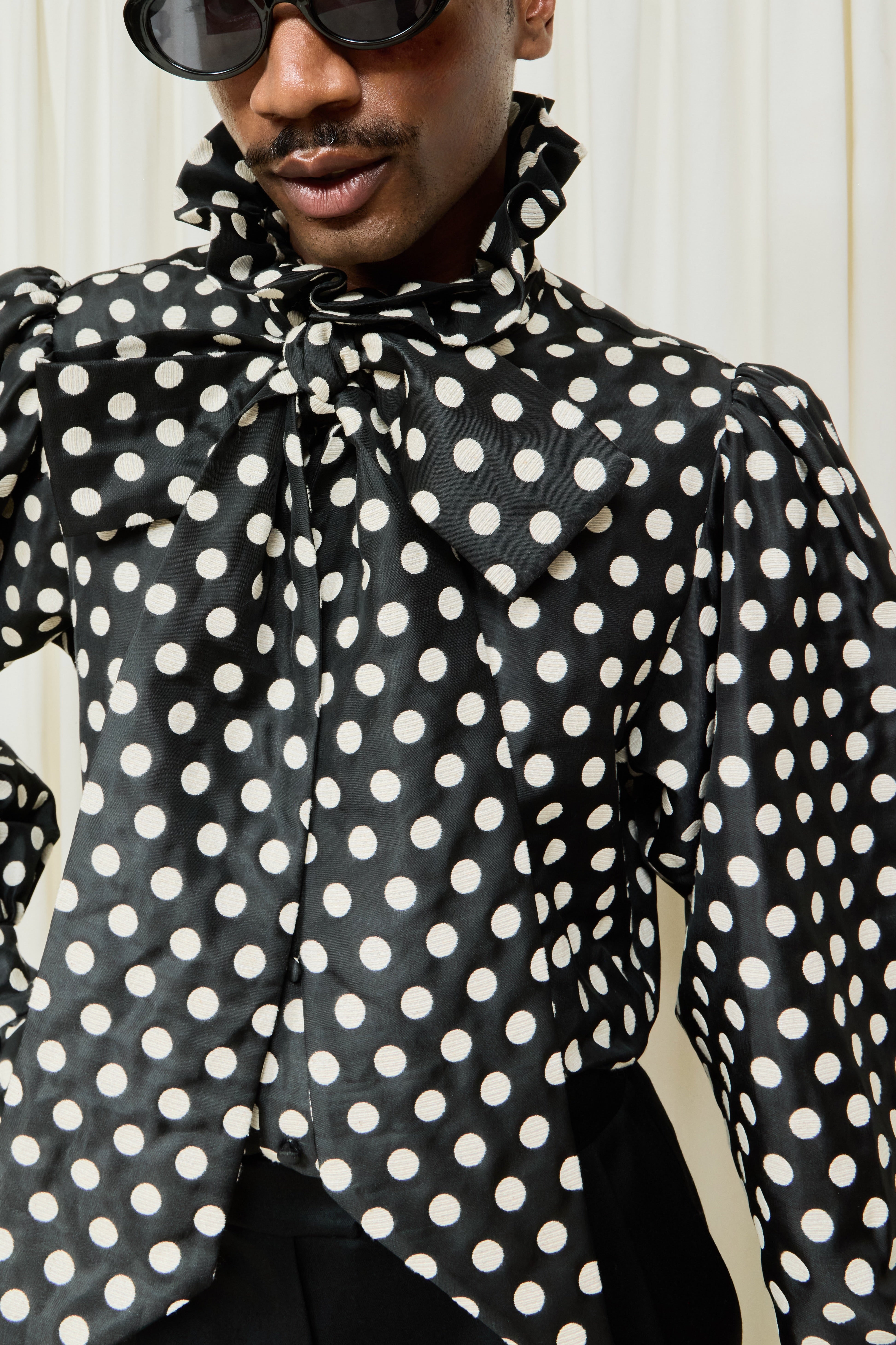 Simone Oversized Pussybow Blouse