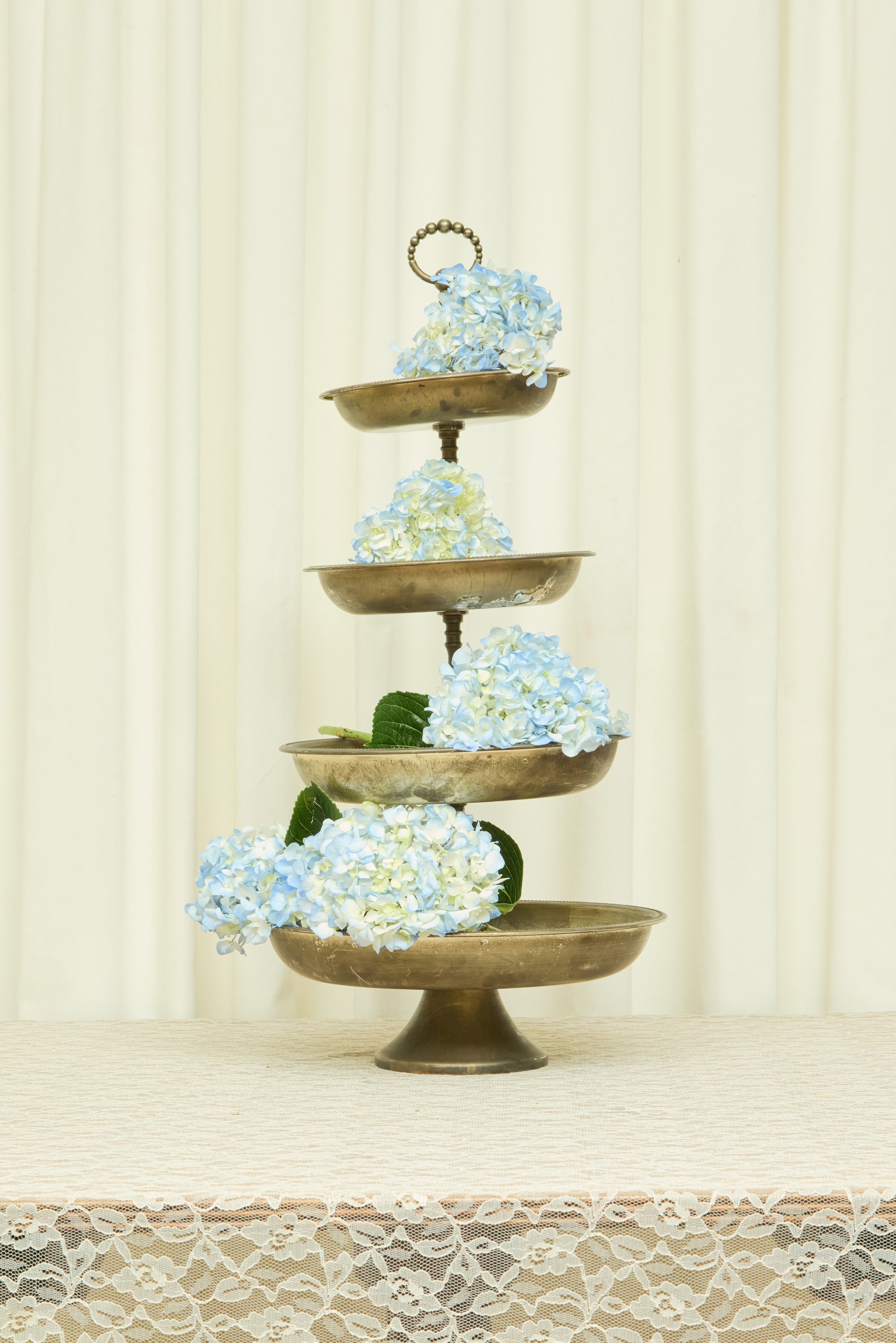 Vintage 4 Tier Silver Server