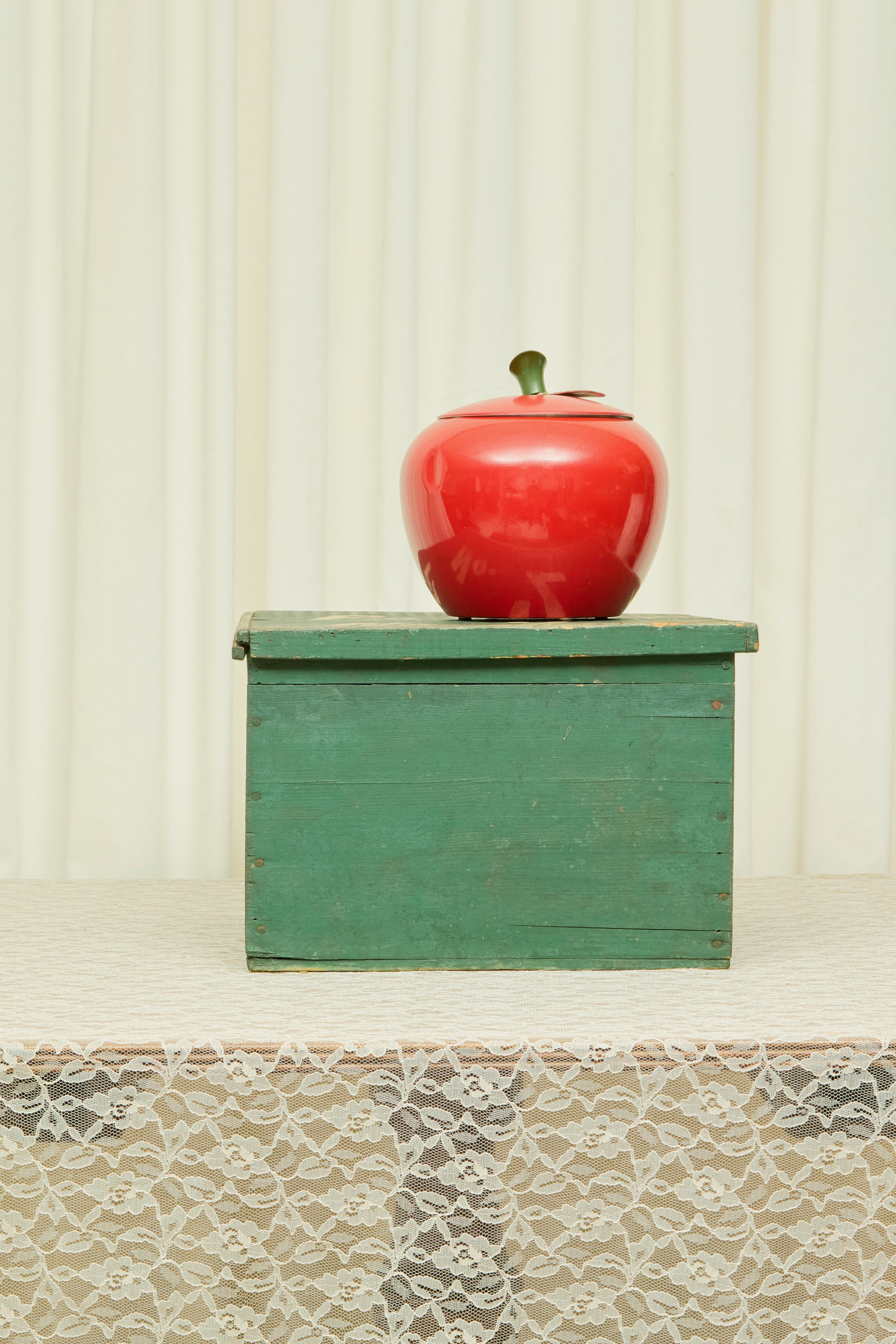 Vintage Apple Cookie Jar