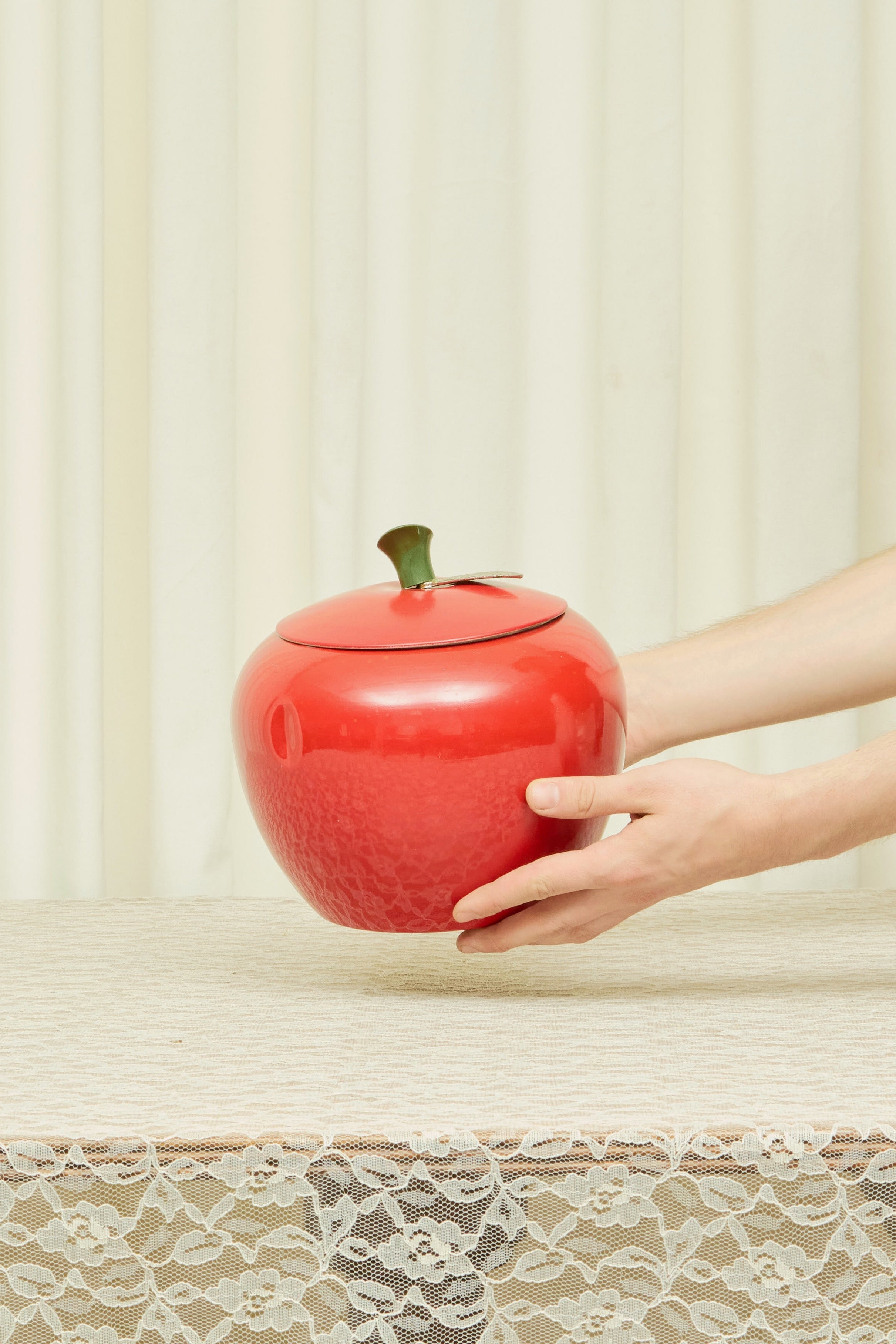 Vintage Apple Cookie Jar
