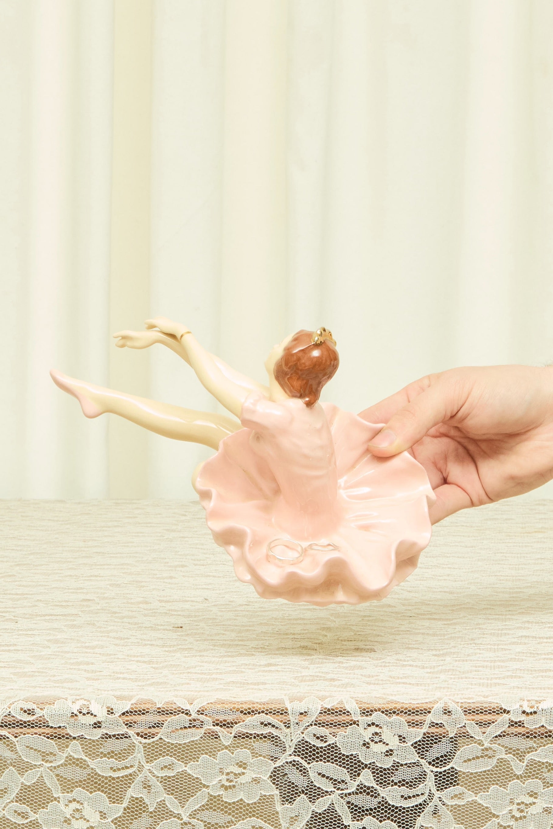 Vintage Ballerina Ring Dish