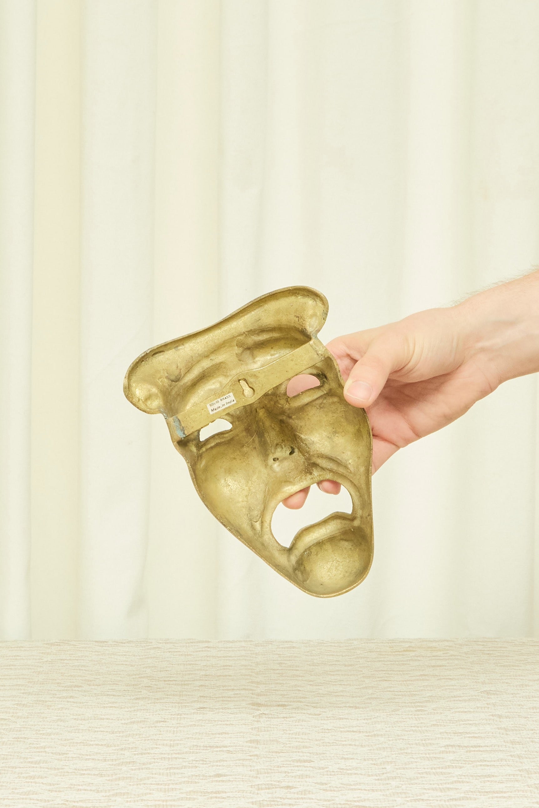 Vintage Brass Theatre Mask