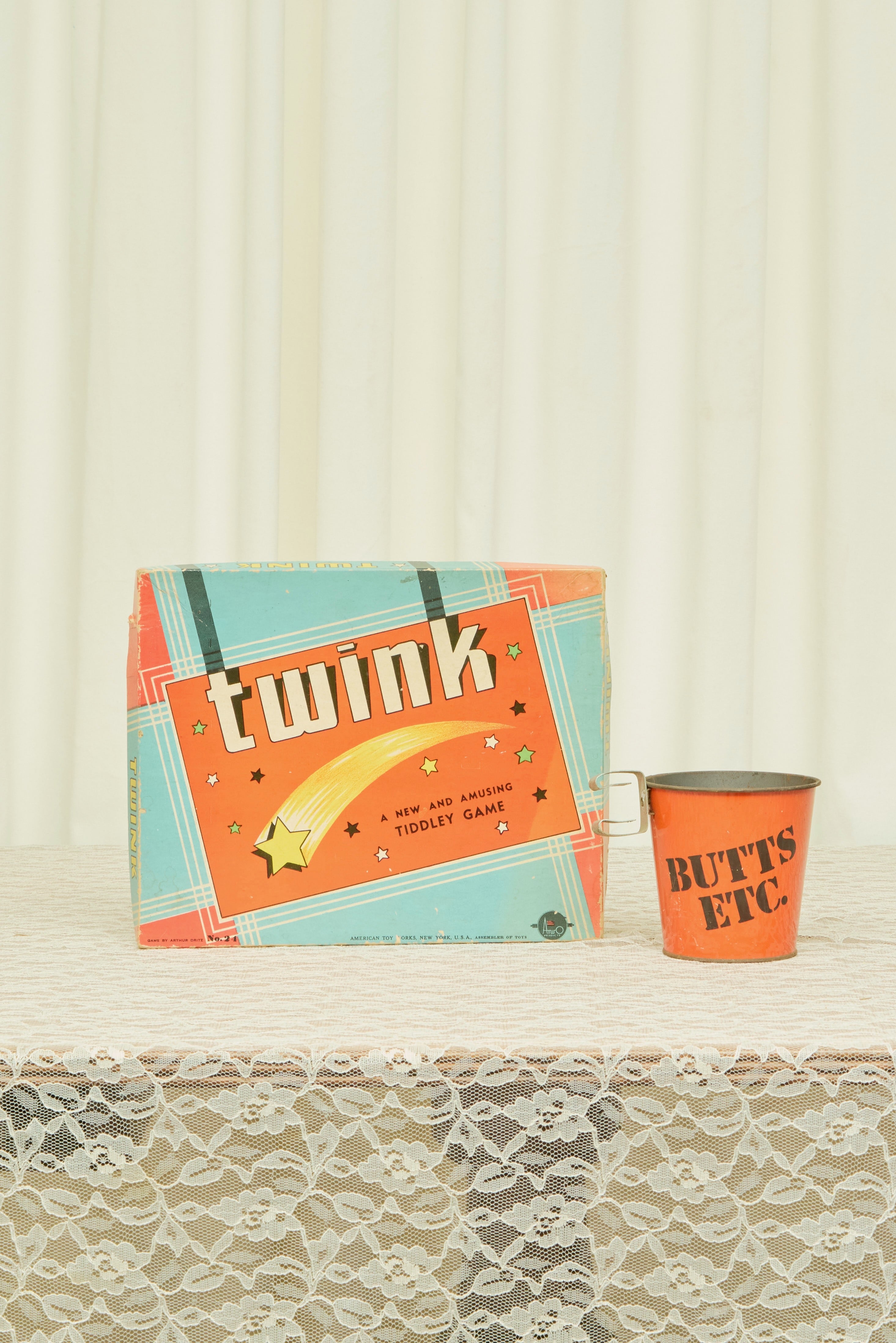 Vintage "Butts Etc" Metal Bucket