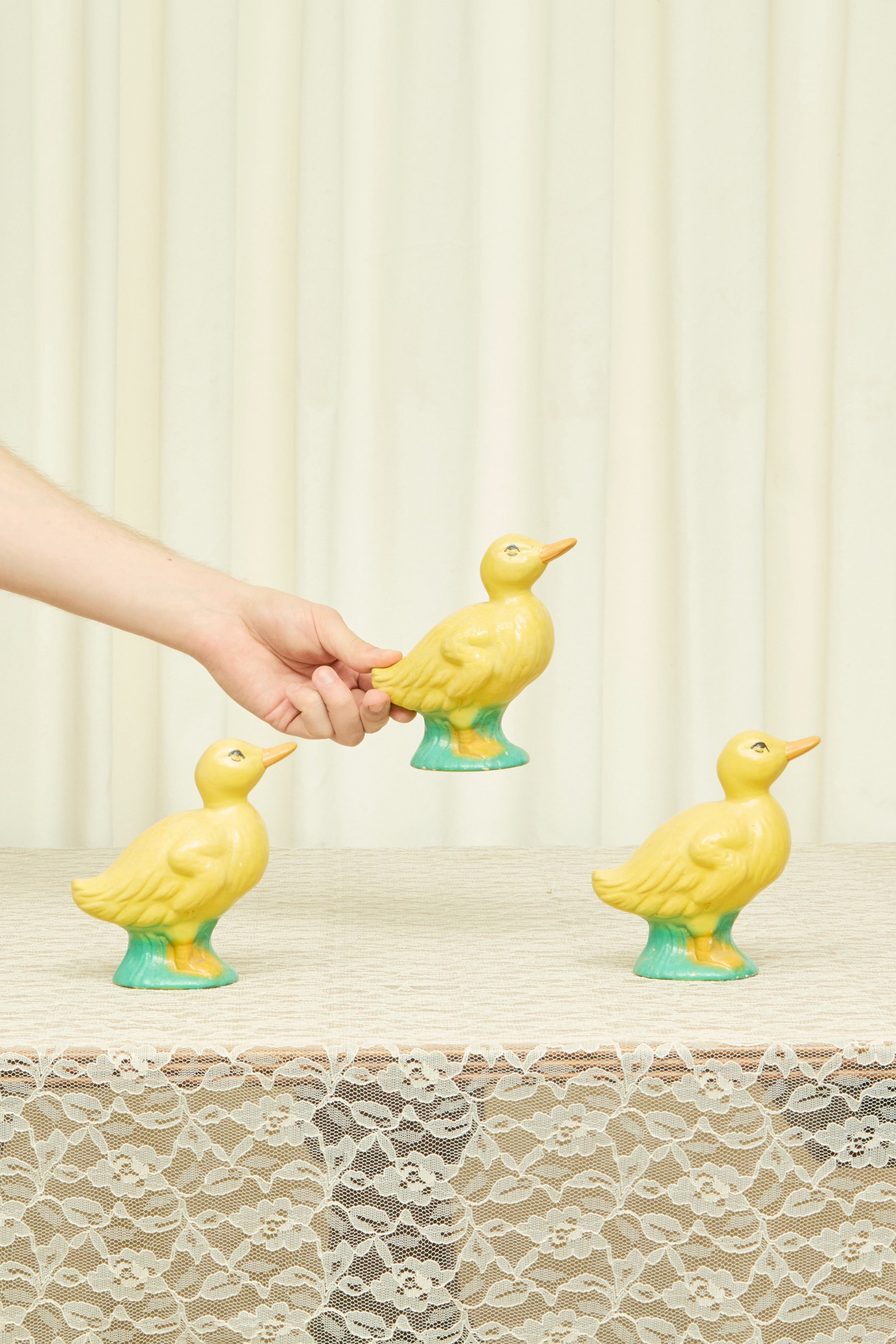 Vintage Ceramic Ducklings Set/3