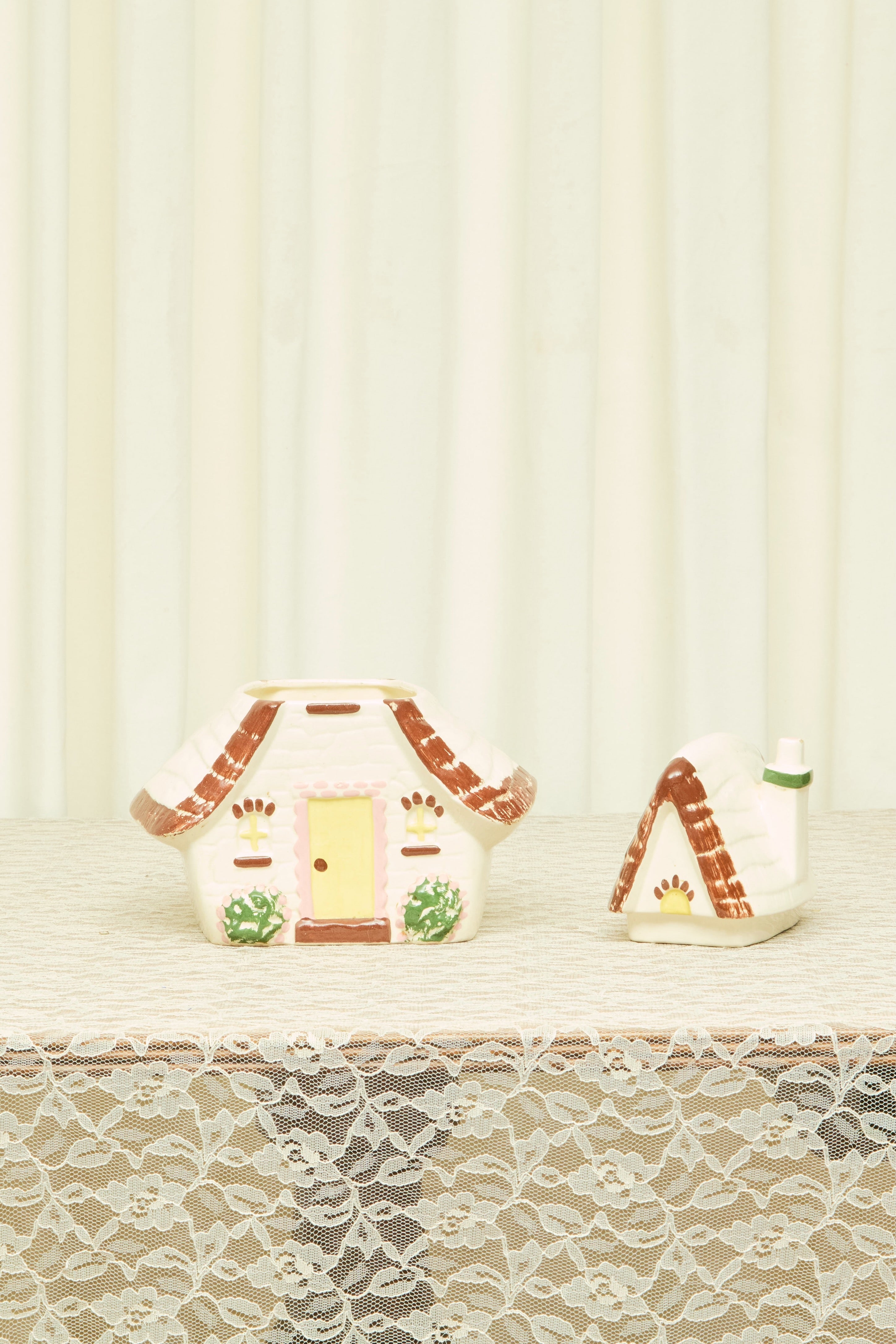 Vintage Ceramic House Cookie Jar (1953)