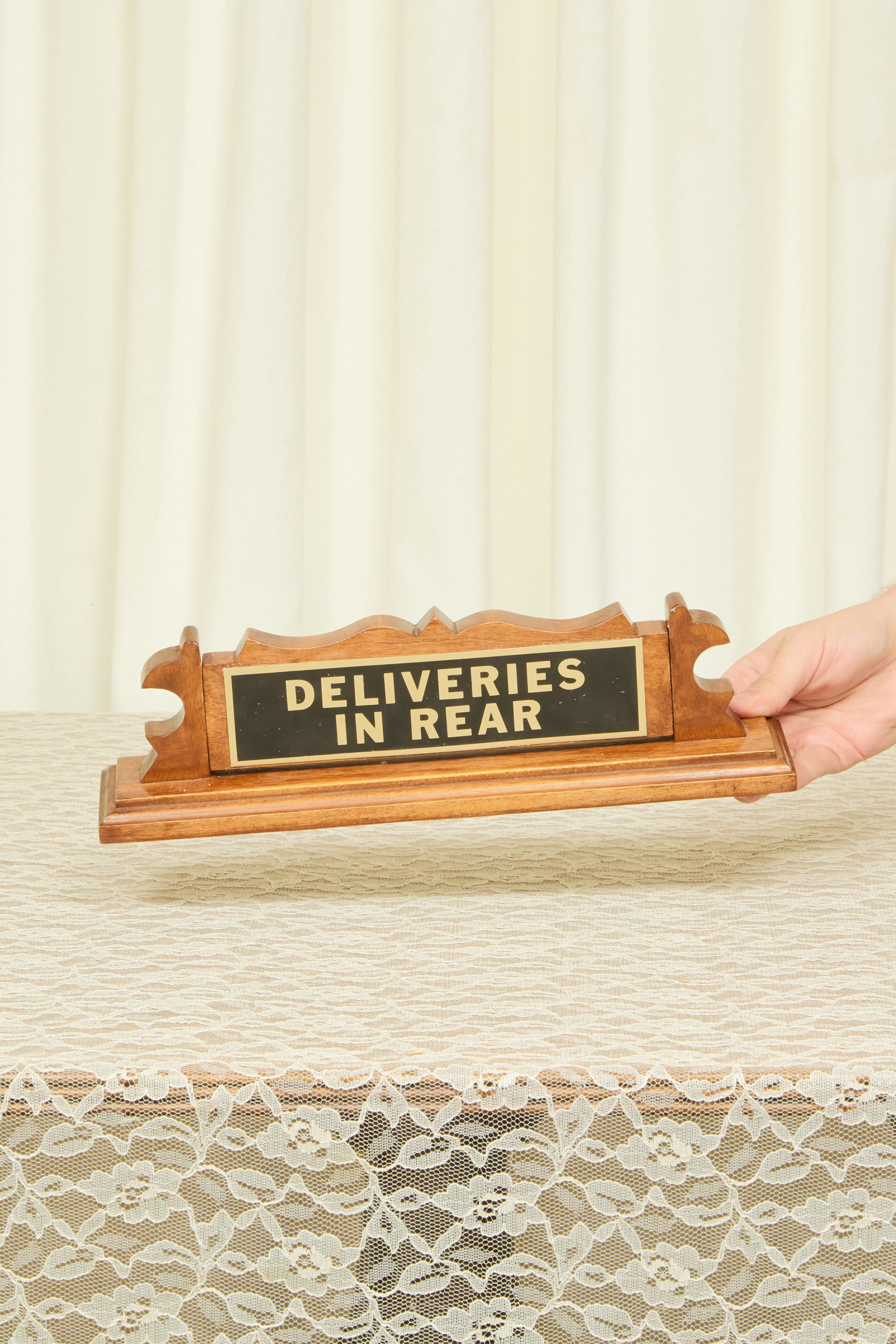 Vintage Double Sided Deliveries in Read Sign