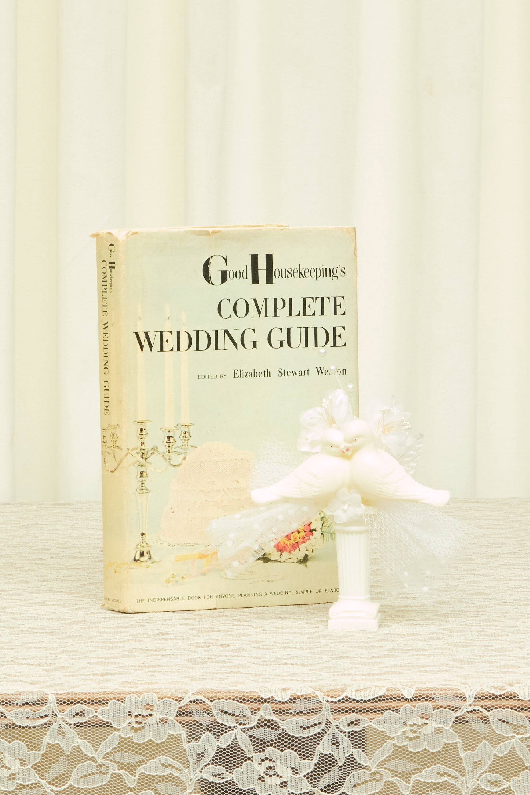 Vintage Doves Cake Topper