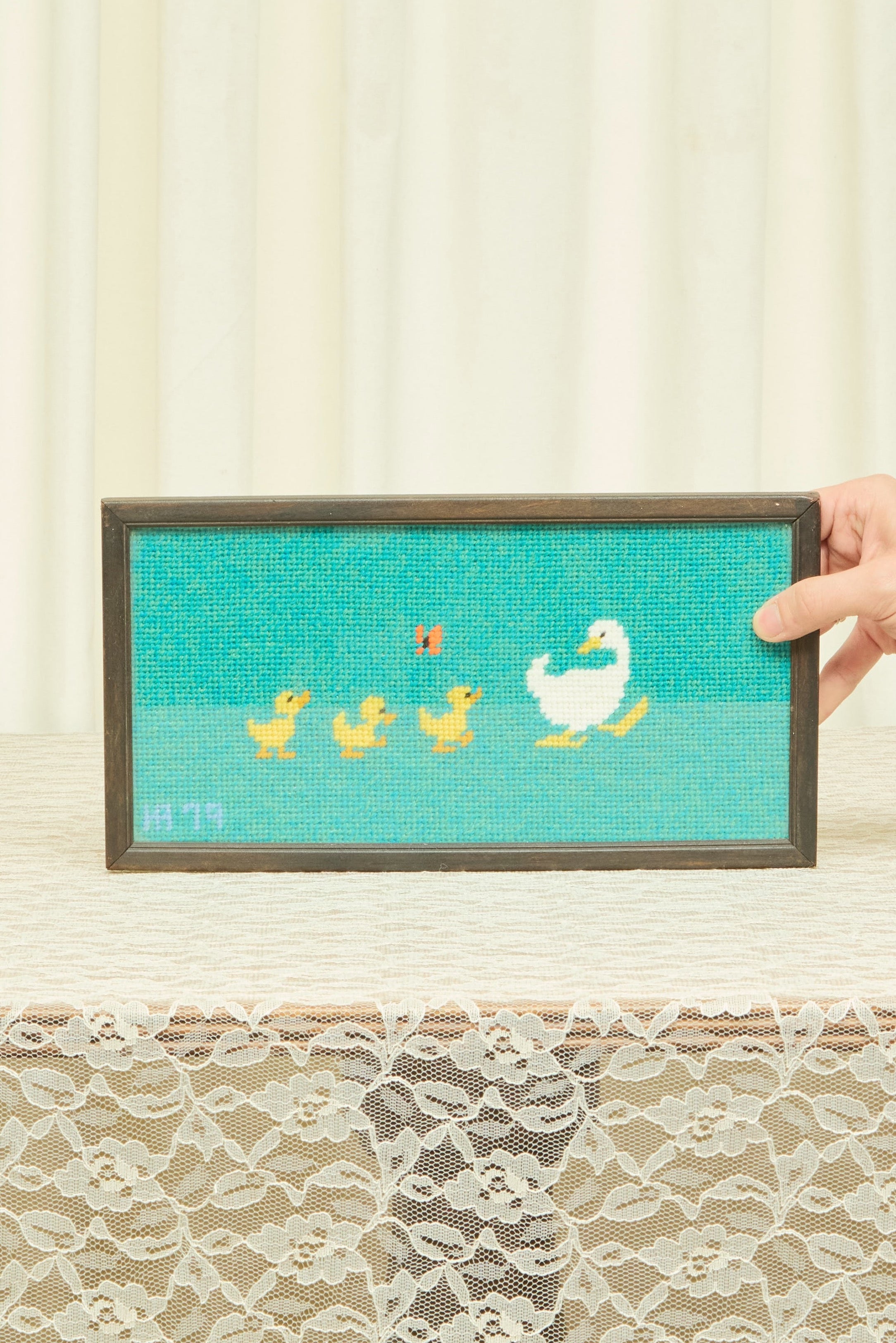 Vintage Ducks in a Row Needlepoint