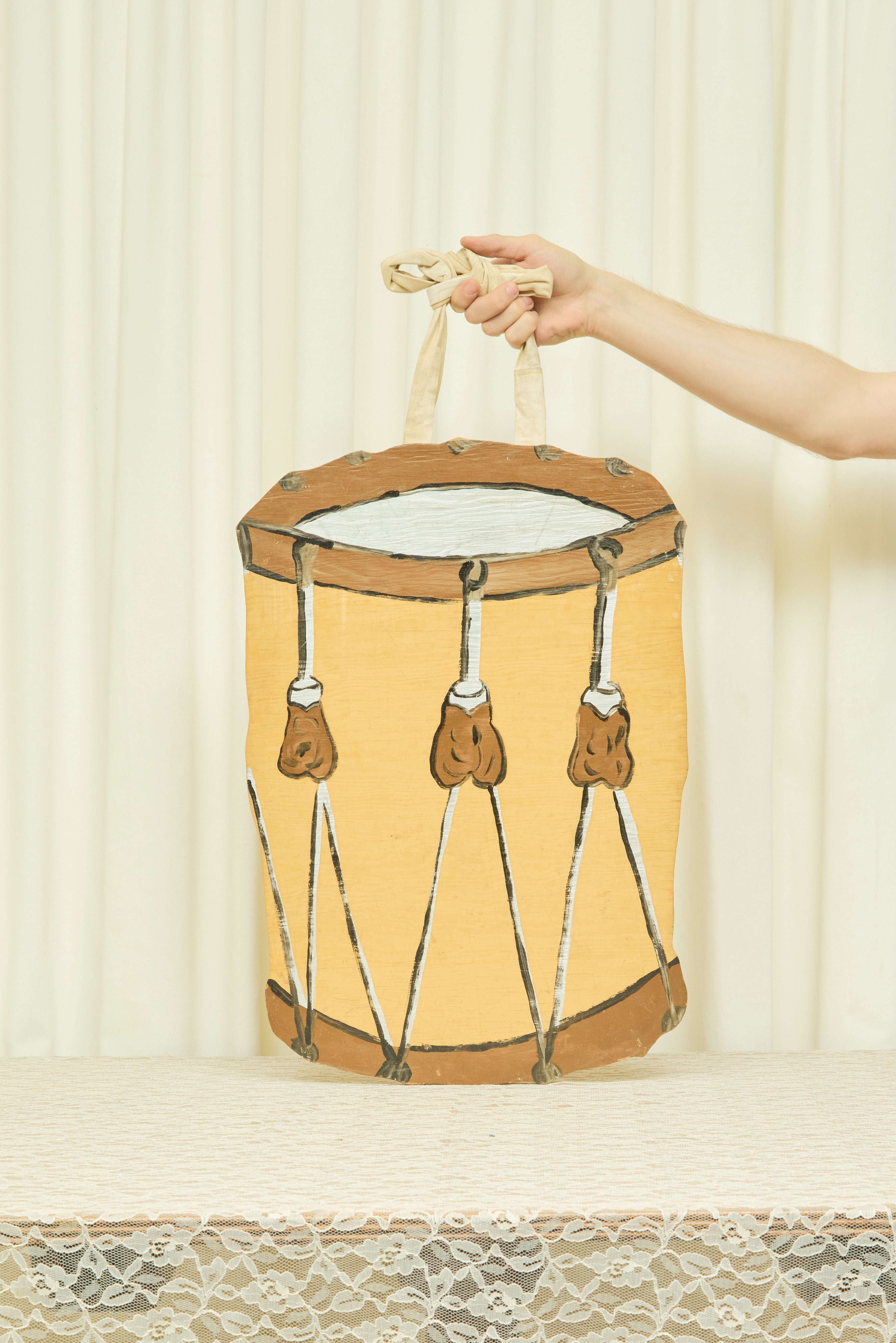 Vintage Folk Art Drum Wall Art