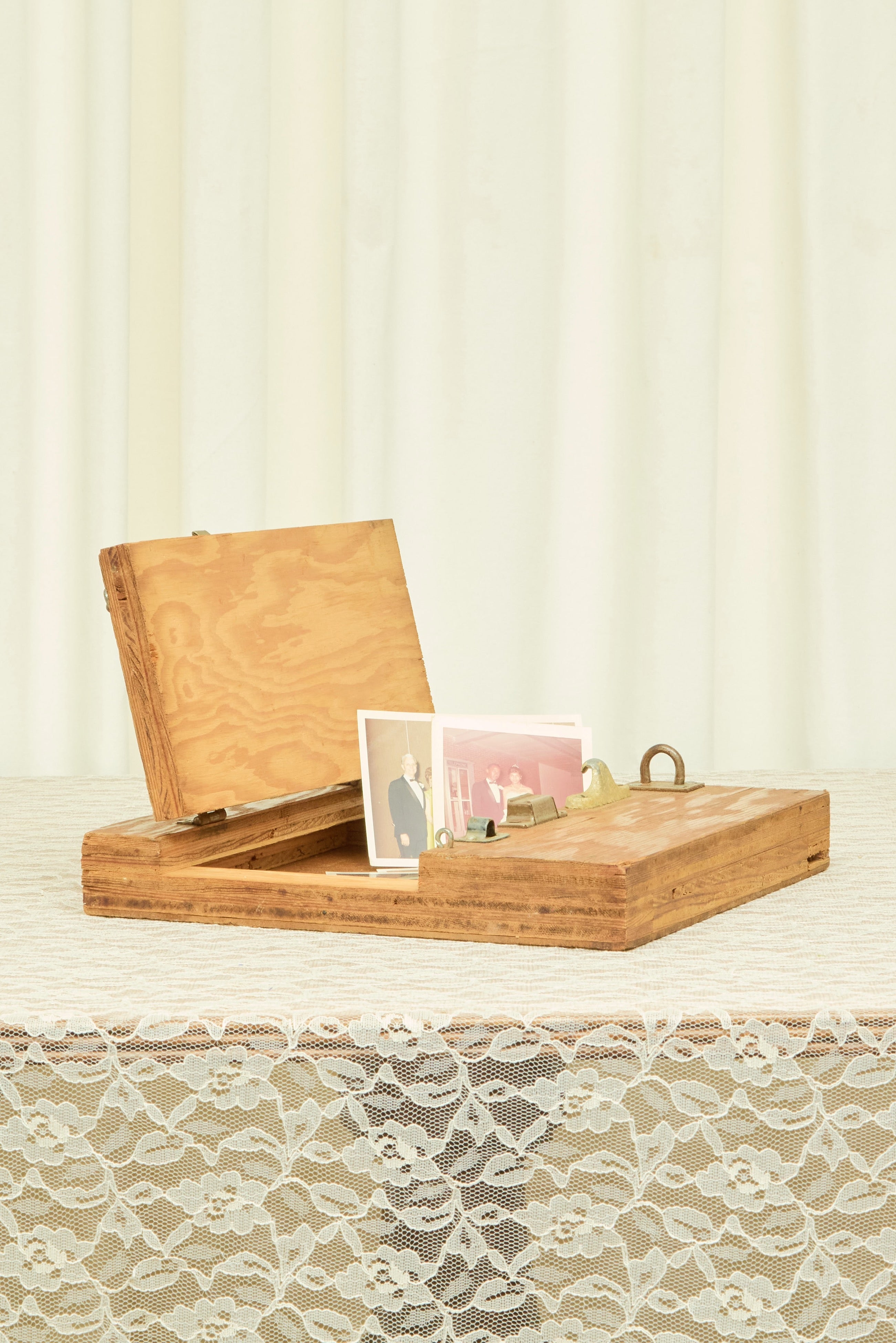 Vintage Folk Art Latched Box