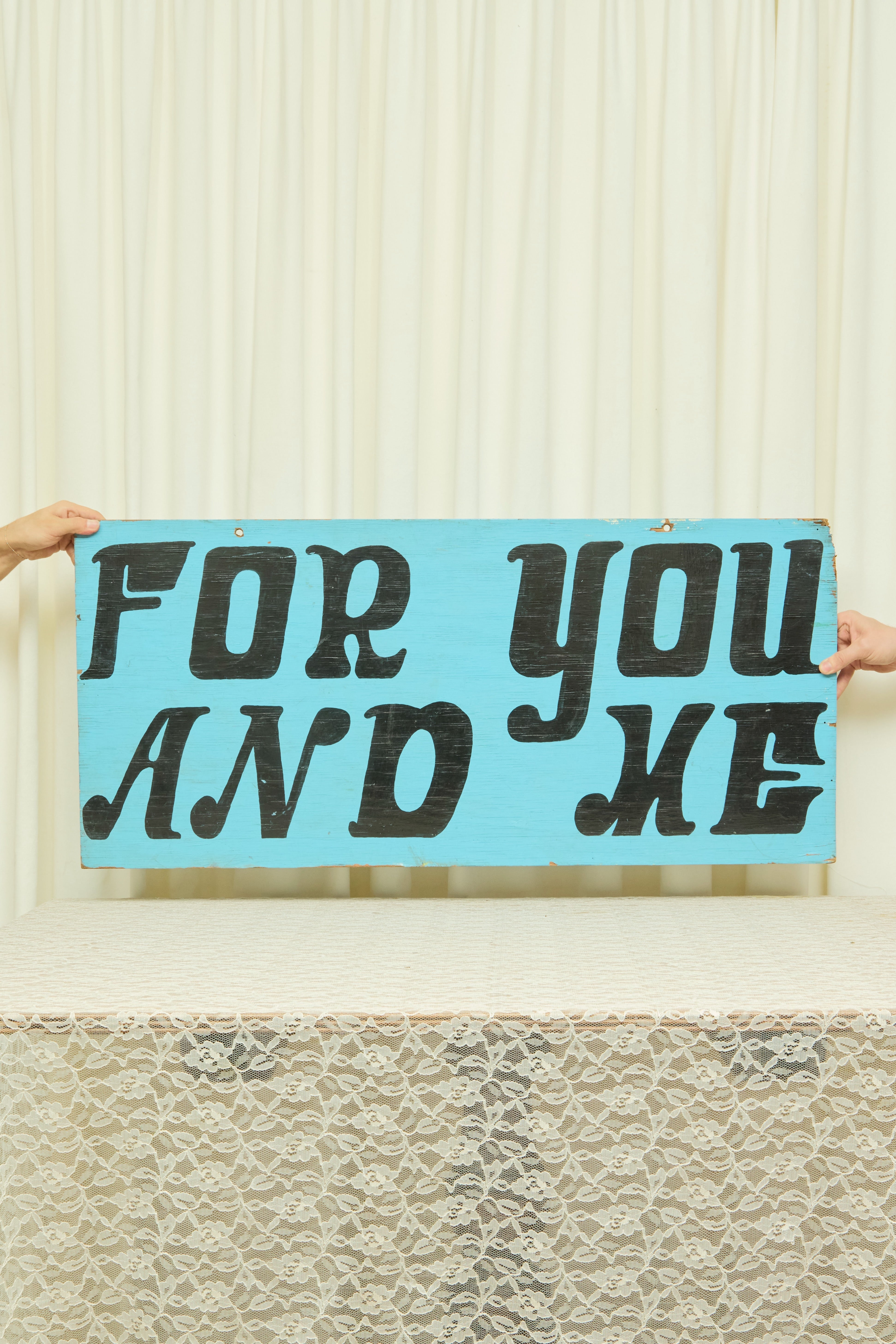 Vintage For You and Me Sign