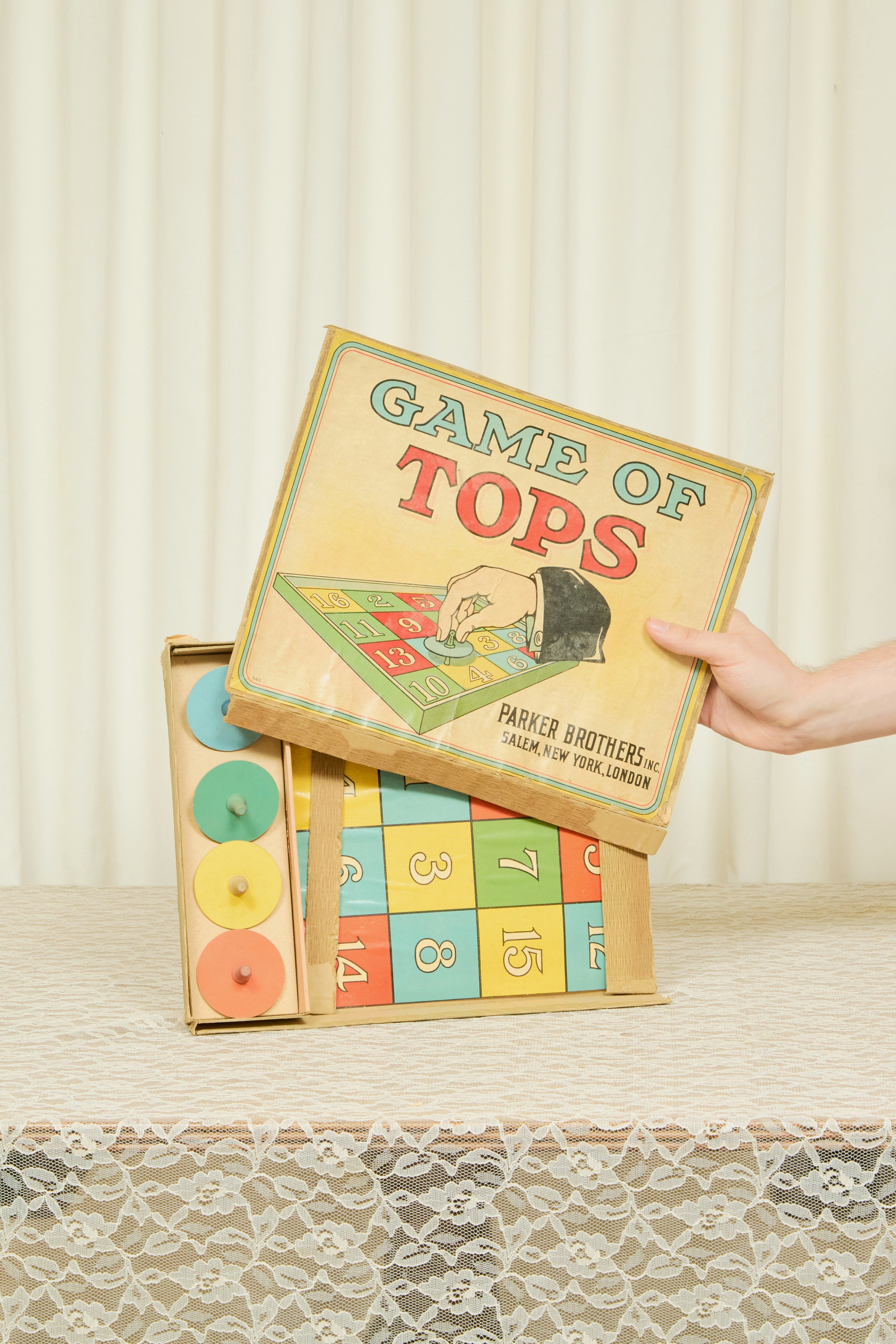 Vintage "Game of Tops" Board Game