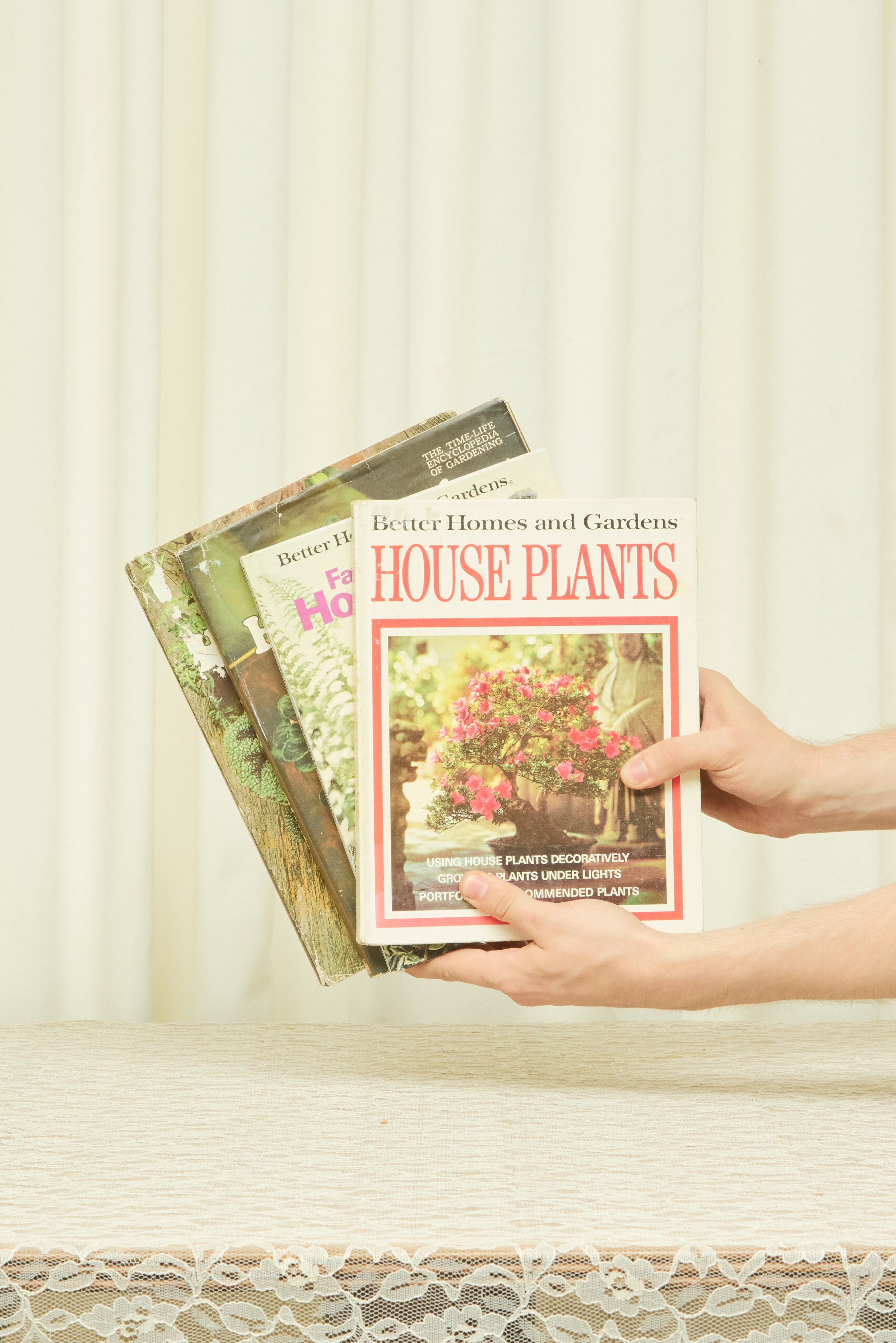 Vintage Gardening Books Set/4