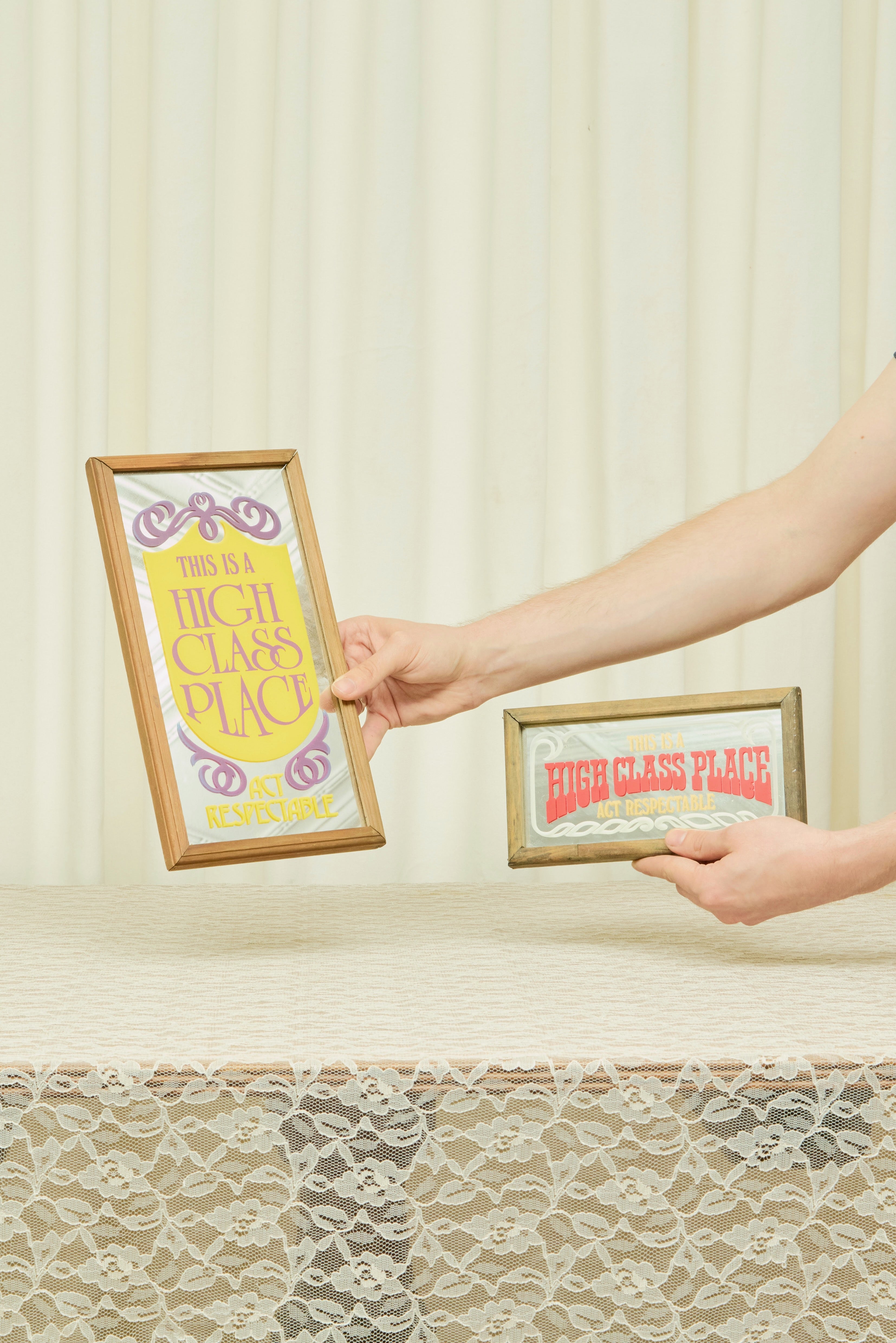 Vintage "High Class" Sign
