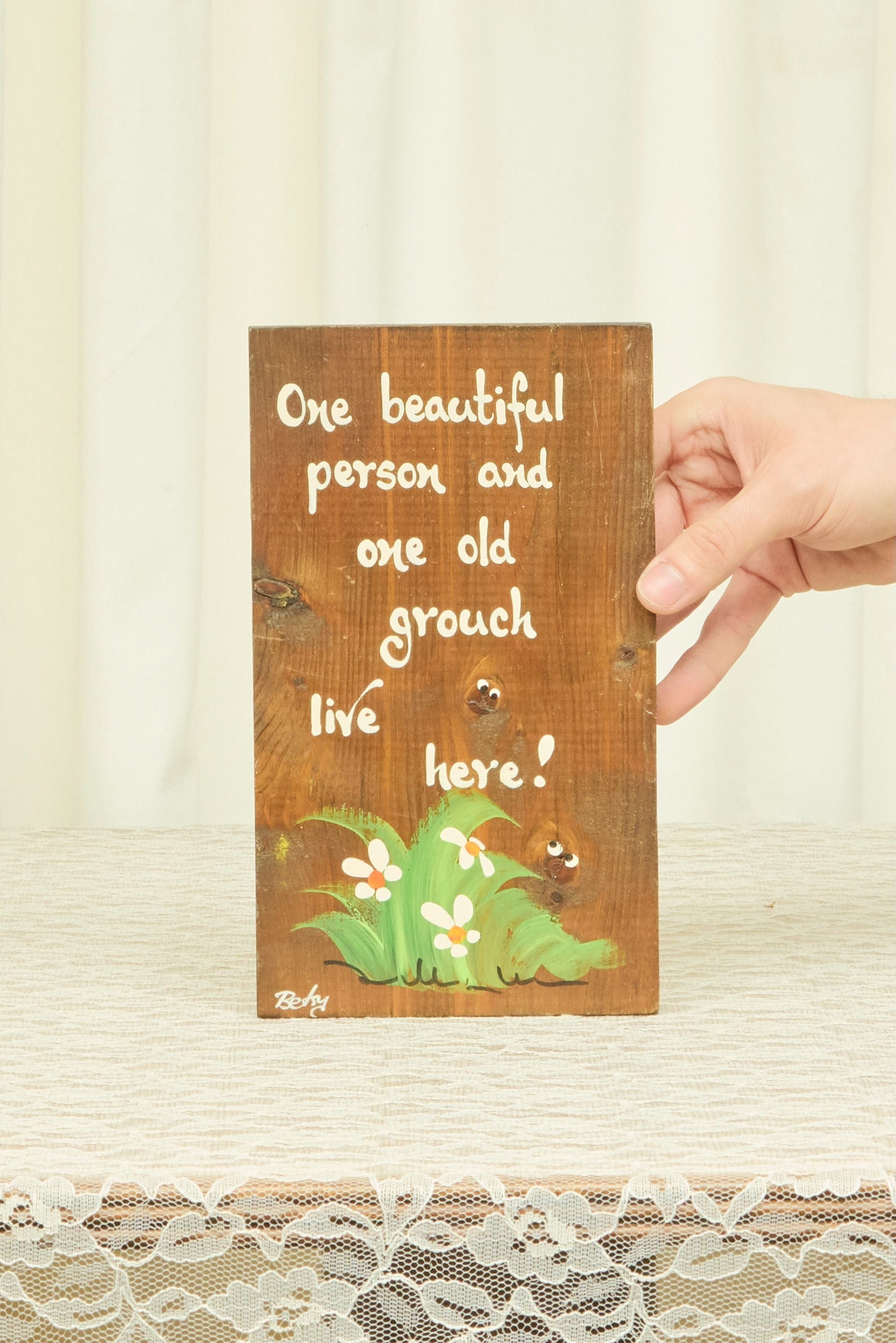 Vintage "Old Grouch" Sign