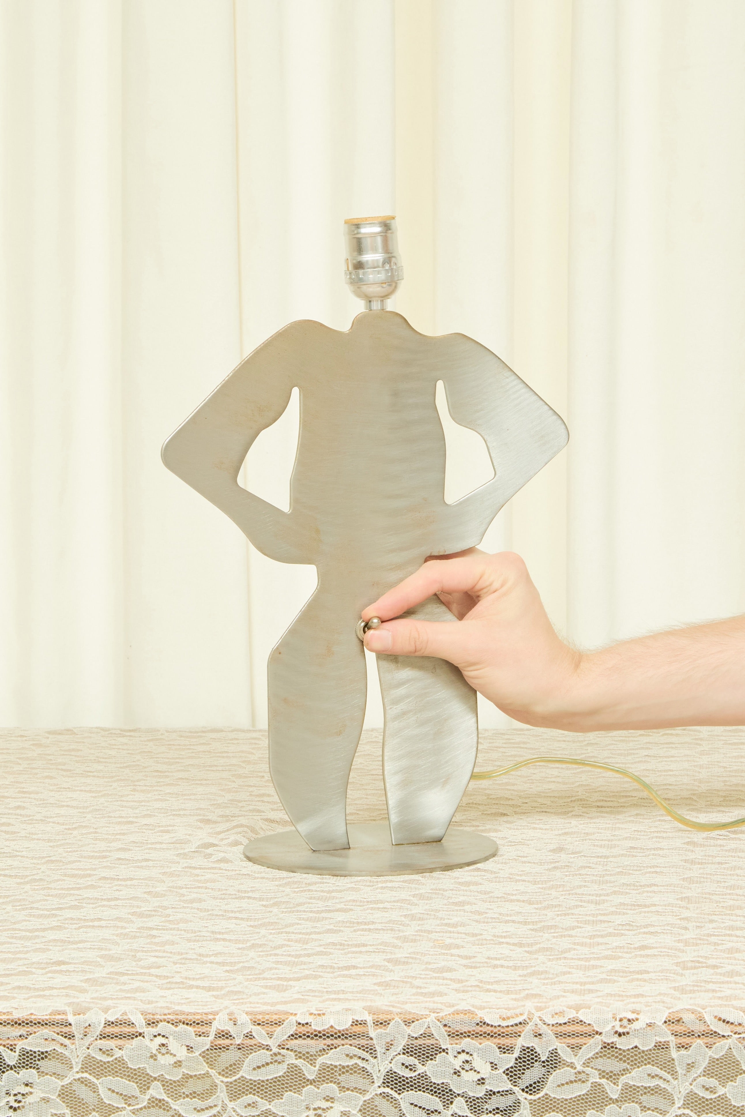 Vintage Post Modern Male Ding a Ling Lamp