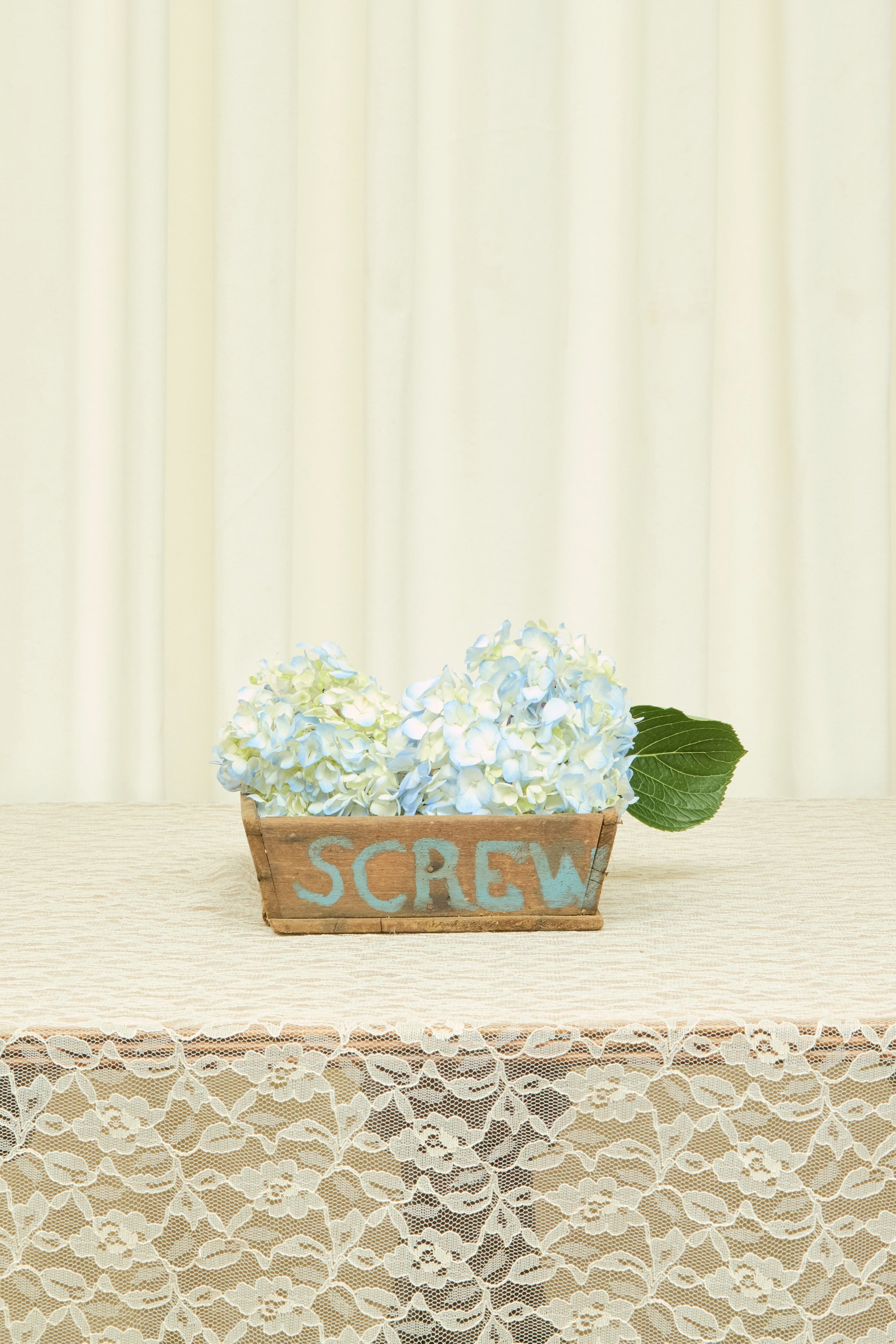 Vintage "Screws" Wooden Box