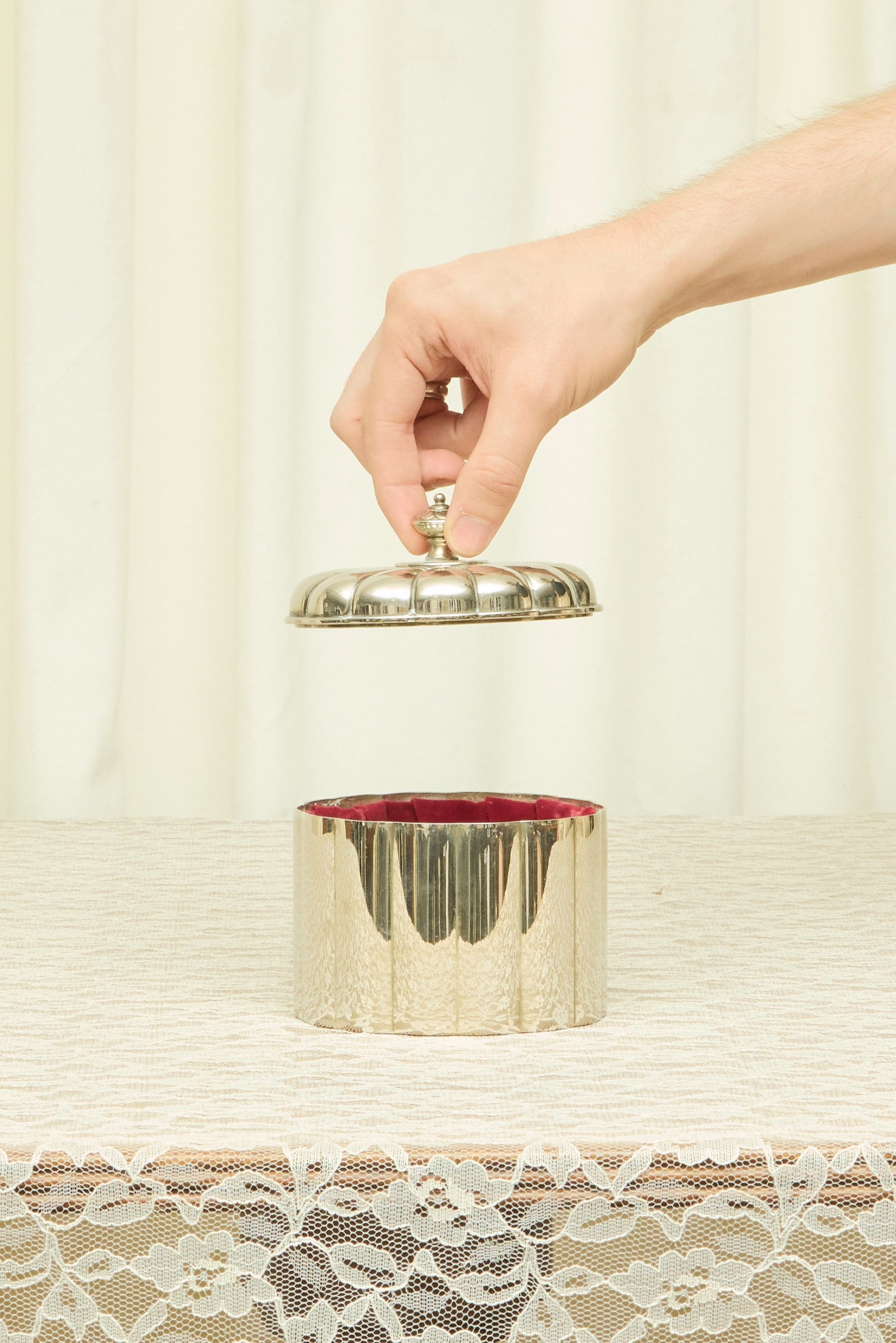 Vintage Silver Trinket Box