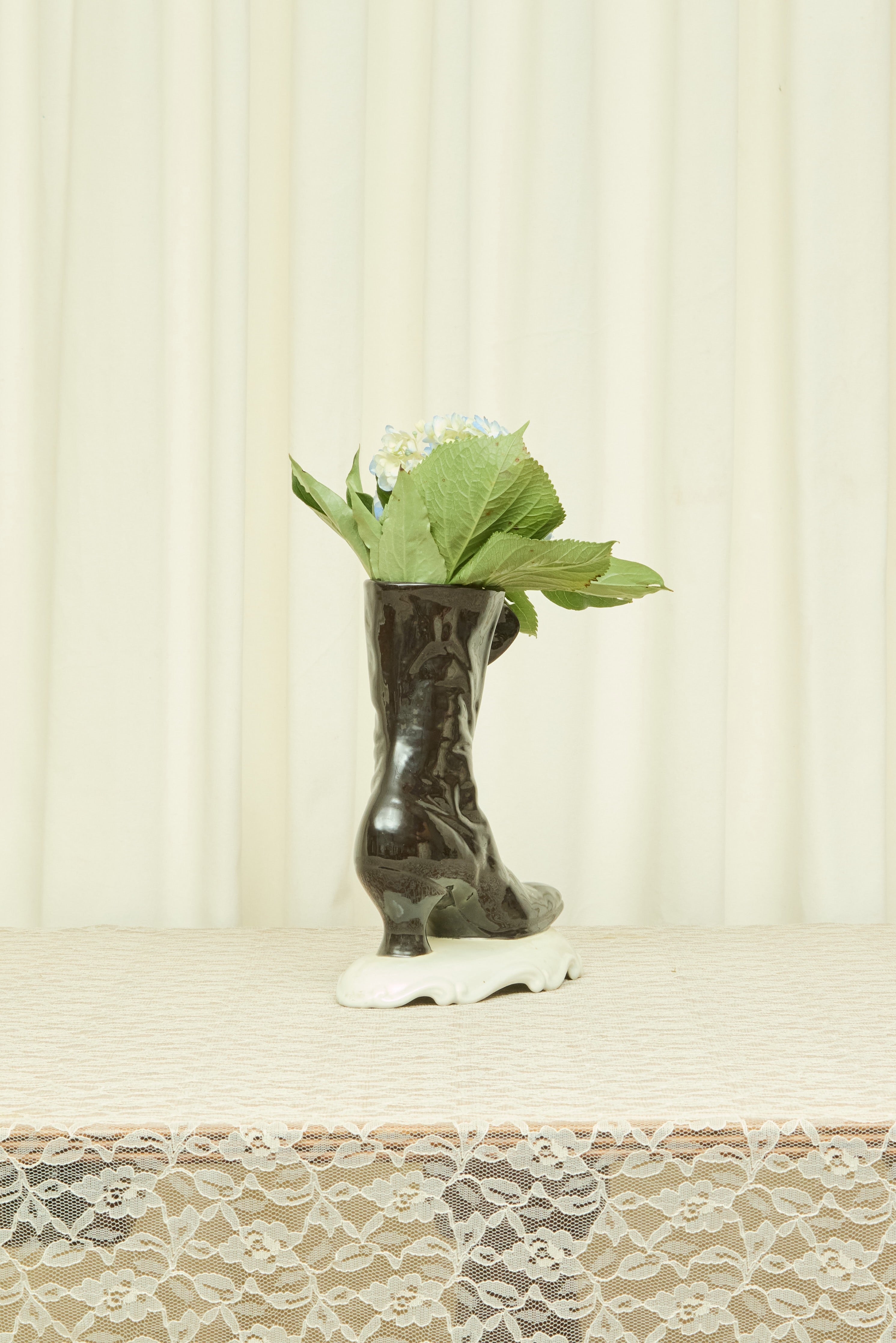 Vintage Victorian Boot Vase