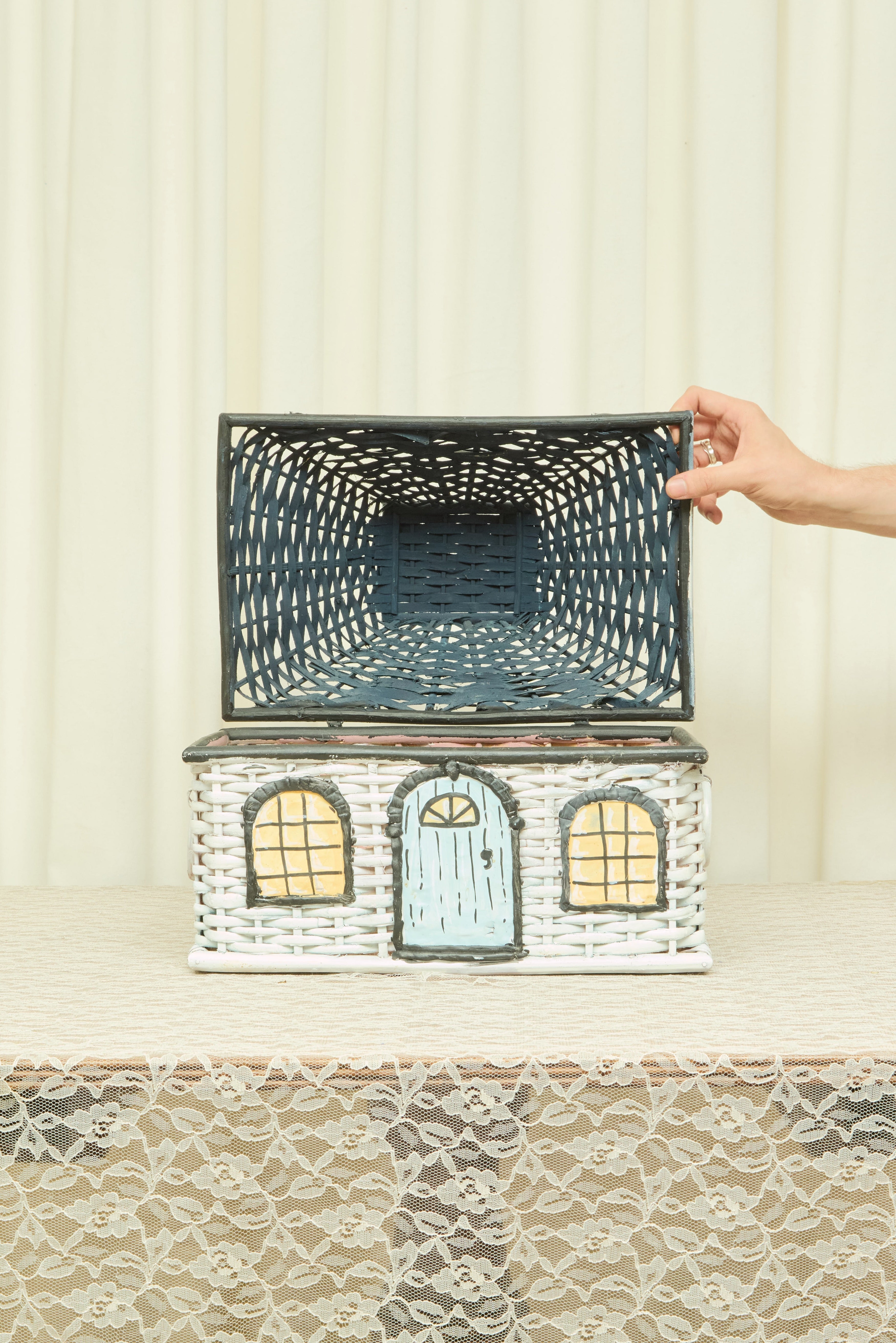 Vintage Wicker House Basket