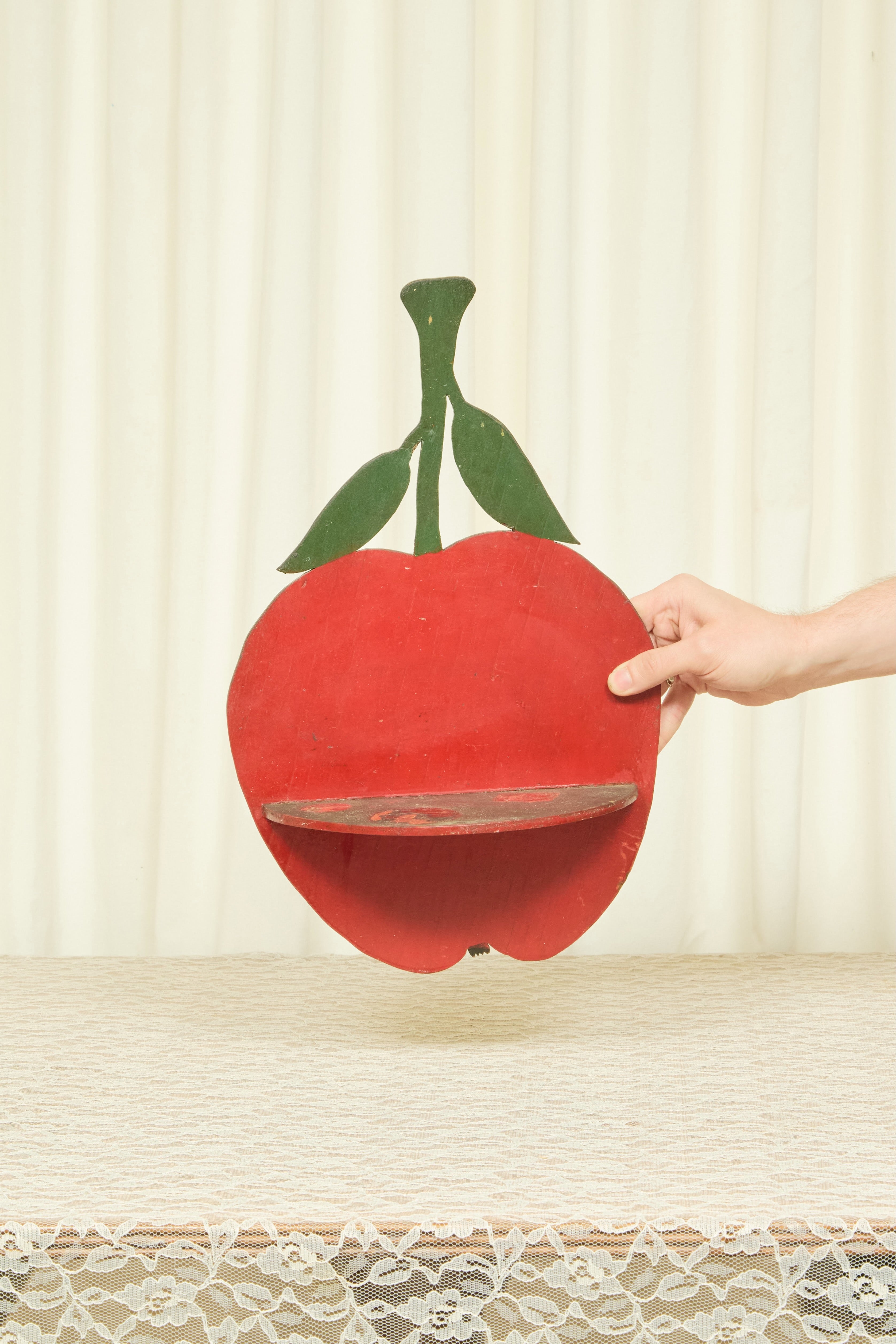 Vintage Wooden Apple Shelf
