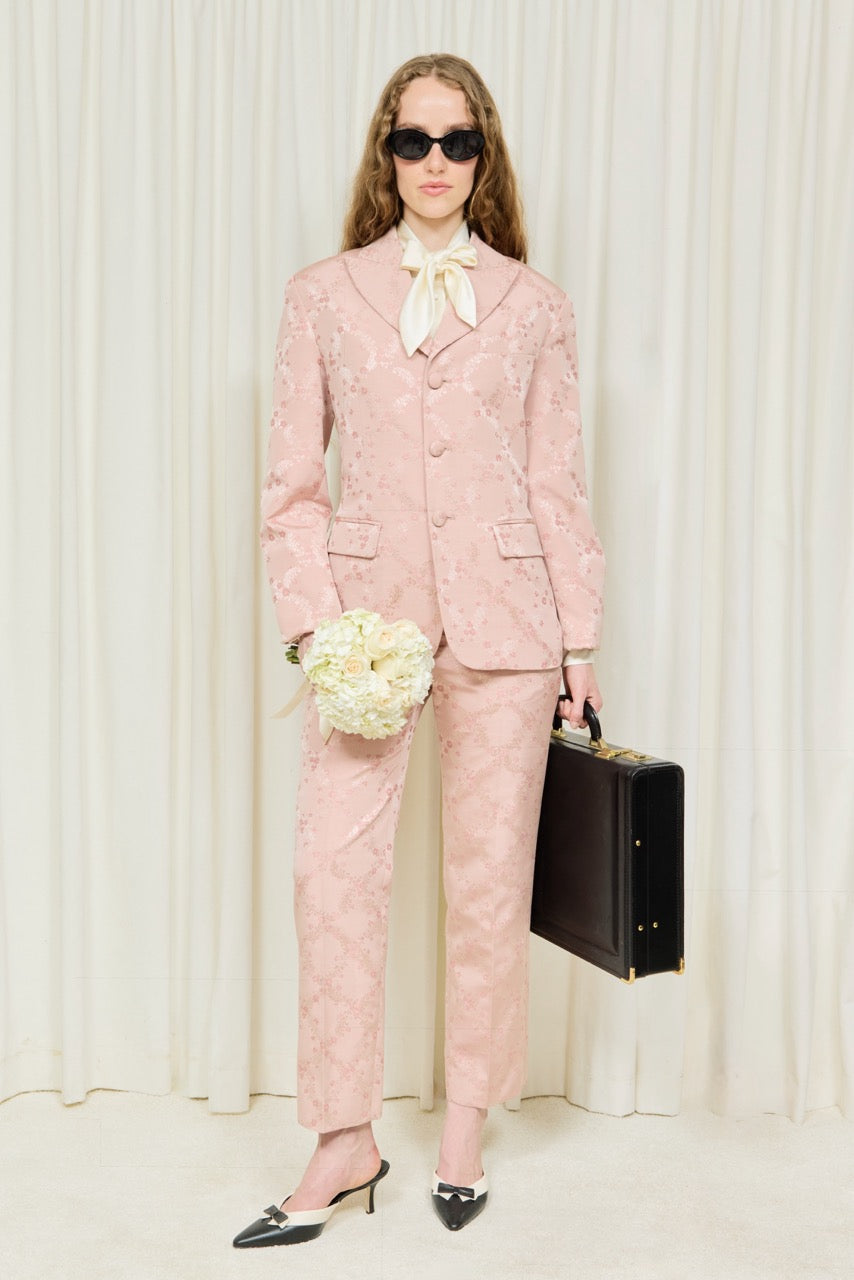 Walt Embroidered Trellis Blazer