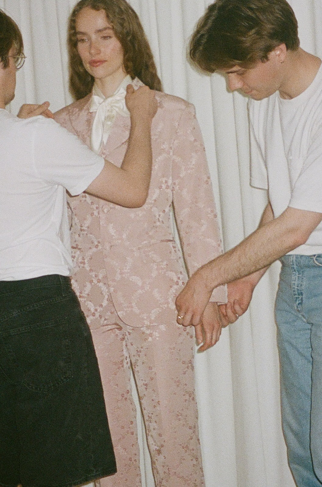 Willie Embroidered Trellis Trouser